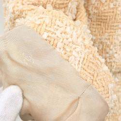 مملوكة مسبقًا جاكيت وتنورة طقم شانيل بيج 96P مقاس 38