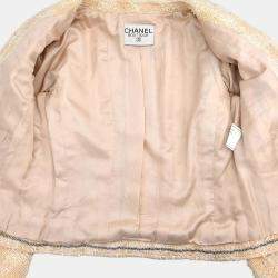 مملوكة مسبقًا جاكيت وتنورة طقم شانيل بيج 96P مقاس 38