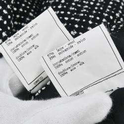 Pre Owned Chanel Setup Suit Jacket Skirt Black 96C #40