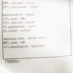 Pre Owned Chanel Blue/Pink Crochet Mini Dress S