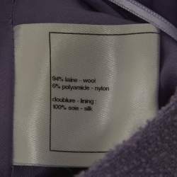 Pre Owned Chanel Purple Tweed Pencil Skirt M