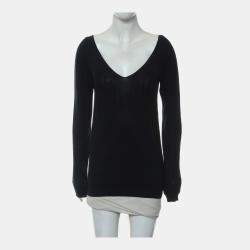 Pre Owned Chanel Long Sleeve Knitted Top