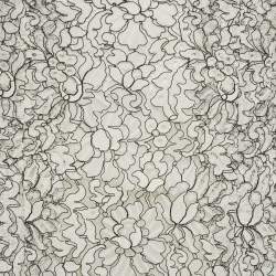 Pre Owned Chanel Monochrome Floral Cut Lace Mini Skirt M