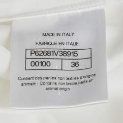 Pre Owned Chanel White Cotton Shirt Dress S