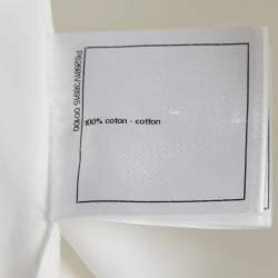 Pre Owned Chanel White Cotton Shirt Dress S