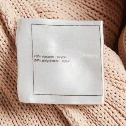 Pre Owned سترة طويلة شانيل بيج محبوكة مضلعة مقاس كبير ( لارج )