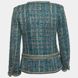Pre Owned Chanel Blue 2019 Pre-Fall Tweed Jacket S
