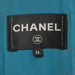 Pre Owned Chanel Blue 2019 Pre-Fall Tweed Jacket S