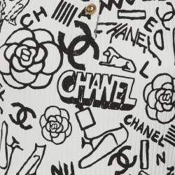 Pre Owned Chanel White Knit Halter Neck Top L