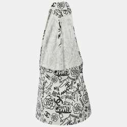 Pre Owned Chanel White Knit Halter Neck Top L