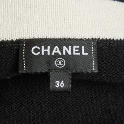 Pre Owned Chanel Black Knit Strappy Mini Dress S