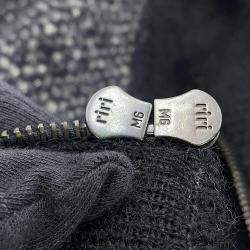 Pre Owned Chanel Knit Coat Size 36 Black Alpaca47% Cashmere35% Nylon16% Wool 2%