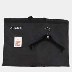 Pre Owned Chanel Collarless Jacket Wool, Alpaca, Polyamide, Paper Size 40 Orange