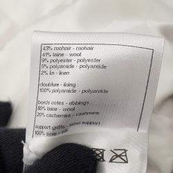 Pre Owned Chanel Tweed Cc Logo Down Vest Mohair, Wool, Polyester, Nylon, Linen Size 34 Red/Beige