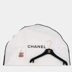 Pre Owned Chanel Tweed Cc Logo Down Vest Mohair, Wool, Polyester, Nylon, Linen Size 34 Red/Beige