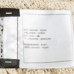 Pre Owned فستا ن شانيل قطن نيلي/ كحلي بلا أكمام متوسط الطول مقاس متوسط (ميديوم)