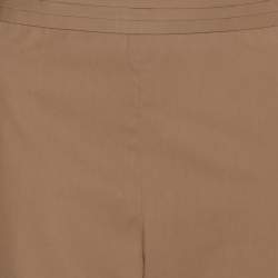 Pre Owned بنطلون شانيل خليط قطن بيج كبير