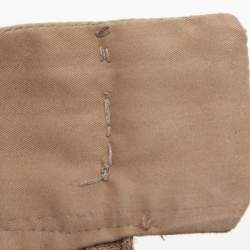 Pre Owned بنطلون شانيل خليط قطن بيج كبير