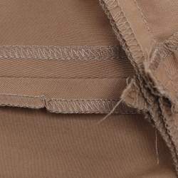 Pre Owned بنطلون شانيل خليط قطن بيج كبير