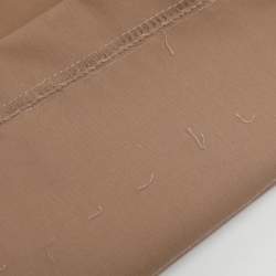 Pre Owned بنطلون شانيل خليط قطن بيج كبير