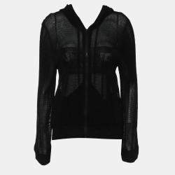 Pre Owned Chanel Zip Up Mesh Hoodie