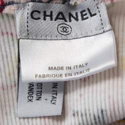 Pre Owned تانك توب شانيل طباعة قلوب مضلع M