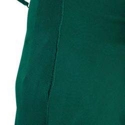 Chanel Emerald Green Perforated Mesh Knit Back Tie Detail Draped Dress S