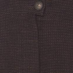Pre Owned Chanel Brown Wool Blend Knit Maxi Skirt  L