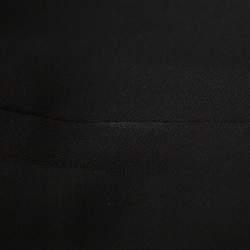 Pre Owned Chanel Black Wool Paneled Sleeveless Maxi Dress M