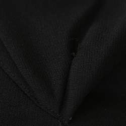 Pre Owned Chanel Black Wool Paneled Sleeveless Maxi Dress M