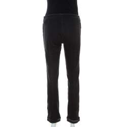 Chanel Black Stretch Cotton Denim Straight Fit Jeans M
