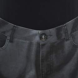 Chanel Grey Wash Effect Denim Regular Fit Jeans M