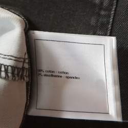 Chanel Grey Wash Effect Denim Regular Fit Jeans M