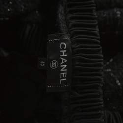 Chanel Black Checked Fantasy Tweed Sweater M