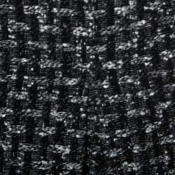 Pre Owned Chanel Black Tweed A Line Skirt M