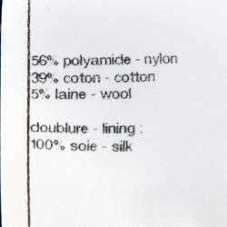 مملوكة مسبقًا فستان شانيل قصير صوف تويد مخطط أسود S