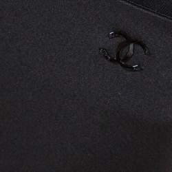 Pre Owned Chanel Black Silk Blend Fitted Trousers S