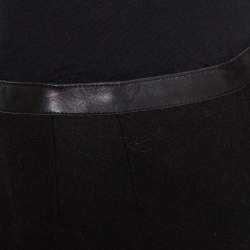 Chanel Black Cashmere Straight Leg Trousers S