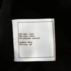 Pre Owned فستان شانيل لوركس مونوكرومي قطن مخلوط بياقة مقاس متوسط (ميديوم) 