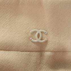 Chanel Cream Wool Short Pencil Skirt S