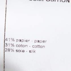 Pre Owned Chanel Blue Cotton Blend Striped Sleeveless Top M