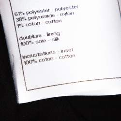 Pre Owned Chanel Monochrome Textured Sequined Jacket M