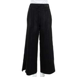 Chanel Black Denim Flared Jeans M