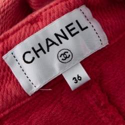 Pre Owned Chanel Pink Cotton Belted Shorts S
