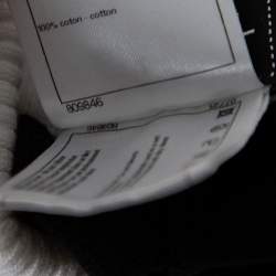 Pre Owned Chanel Black Knit Contrast Rib Knit Trim Detailed Joggers S