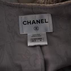 Pre Owned Chanel Multicolored Tweed Fantasy Double Breasted Jacket L