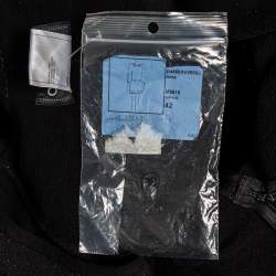 Pre Owned Chanel Black Lurex Knit Drawstring Waist Detailed Short Dress L 