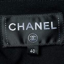 Chanel Black Knit Button Front Sleeveless Jumpsuit M