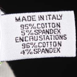 Pre Owned Chanel White Knit Heart Printed Sleeveless Tank Top M