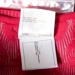 Chanel Pink Embossed Jacquard Knit Sleeveless Dress M